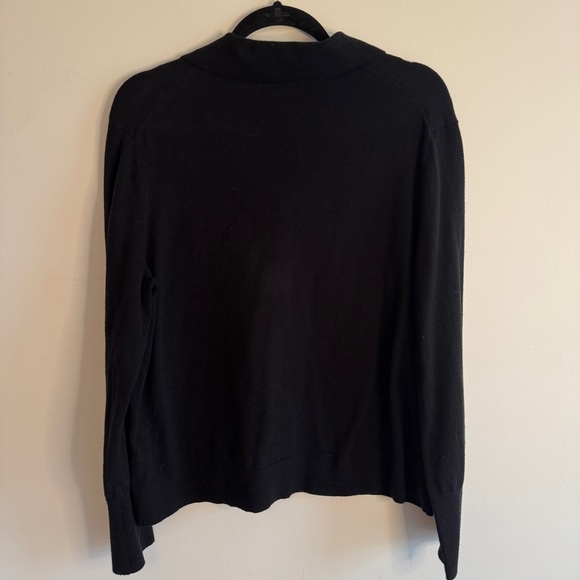 Banana Republic Women’s Black Collared Knit Sweater XL Polo Style - Picture 3 of 3